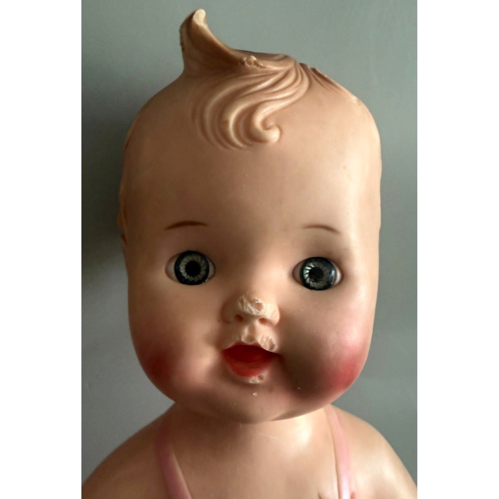 Vintage Pair Squeak Dolls for Parts / Repair 1956 Sun and 1960s Viceroy VS Doll - Picture 5 of 10